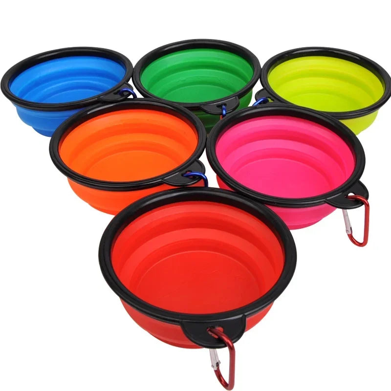 Collapsible Silicone Food And Water Bowl For Cats And Dogs