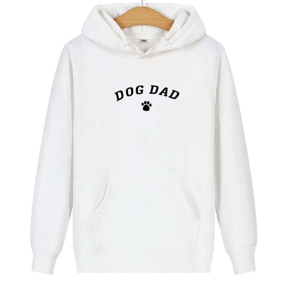Dog Dad Mom Print Hoodie Sweatshirt For Men And Women