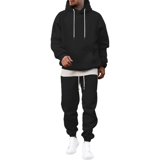 Men's Casual Sports Hoodie And Jogger Set For Everyday Wear
