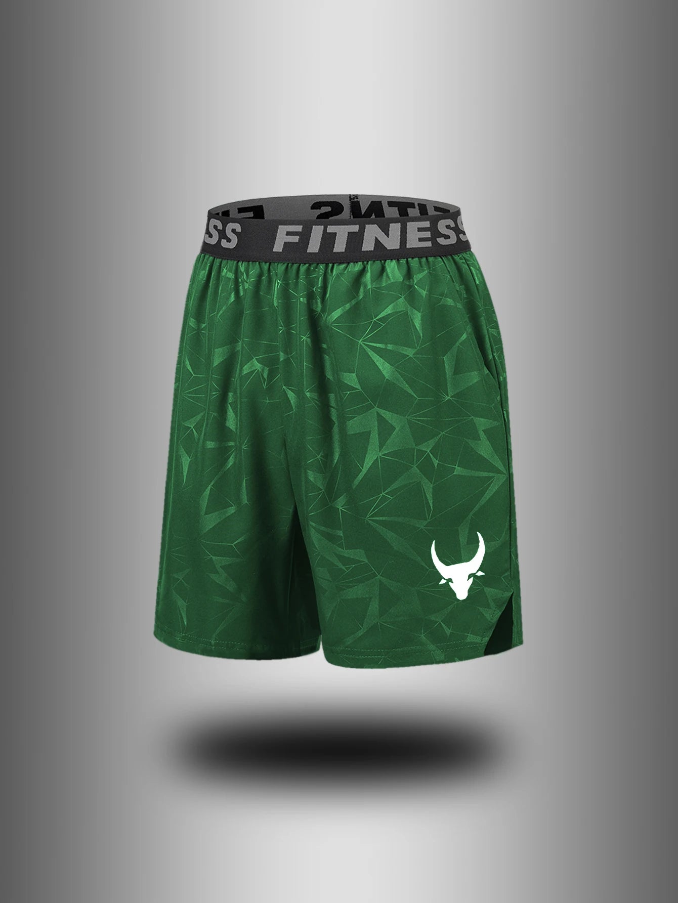 Men's Quick Dry Athletic Shorts With Elastic Waistband For Running