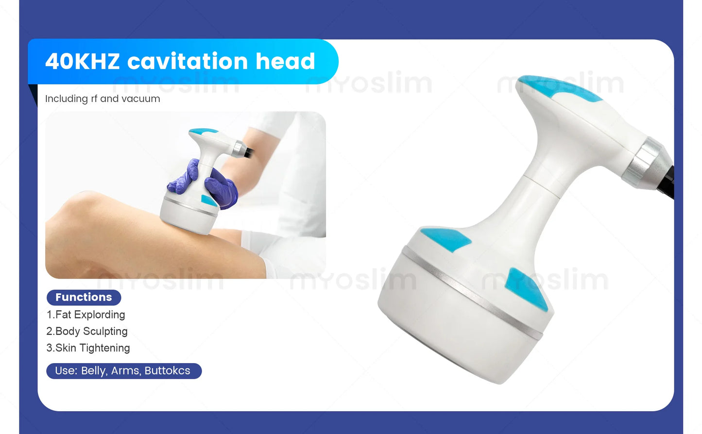 5 In 1 Automatic Roller Body Slimming Machine 40K Cavitation RF Vacuum