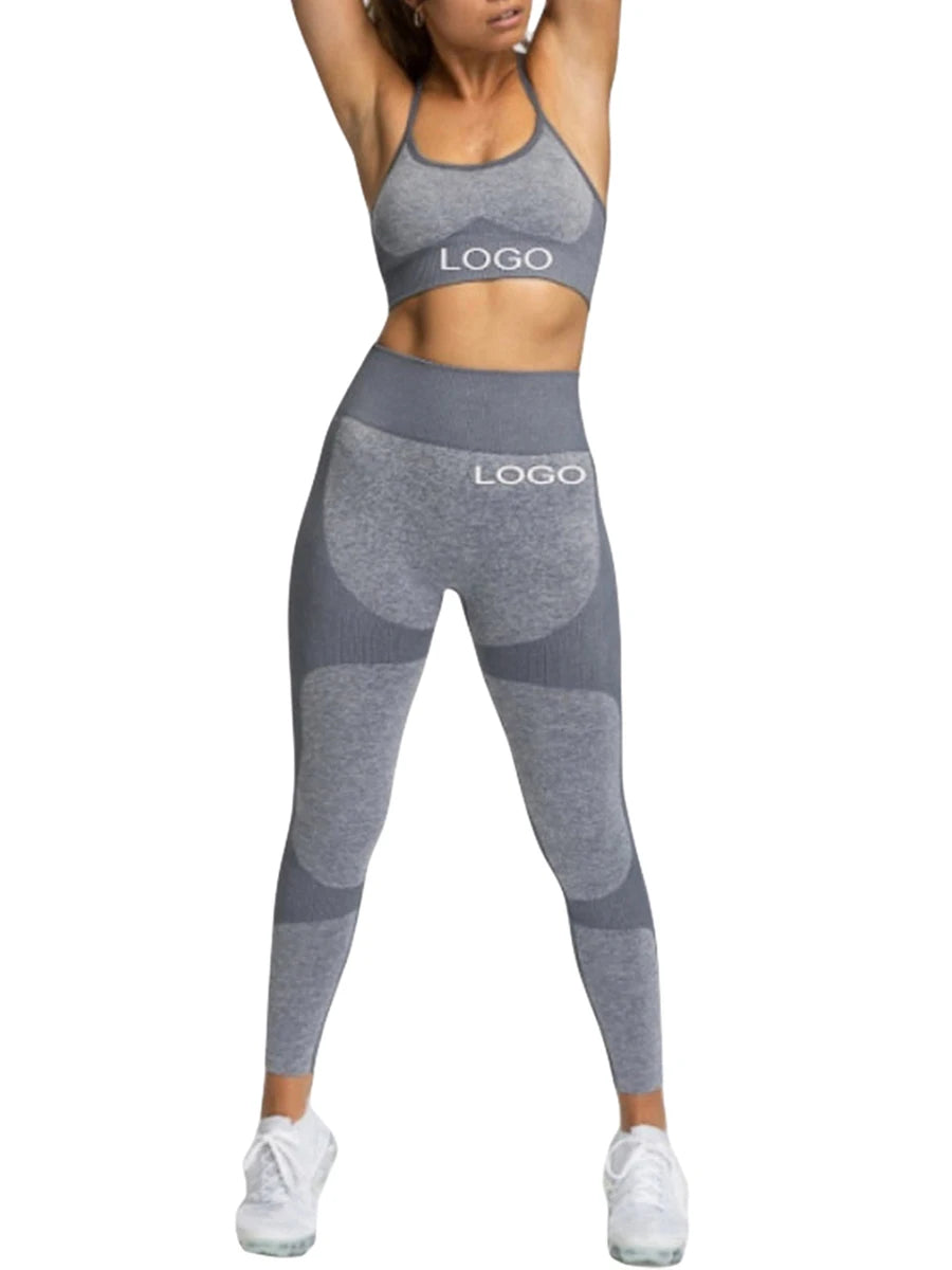 Women s 2-Piece Yoga Workout Set in Vibrant Colors for Active Wear