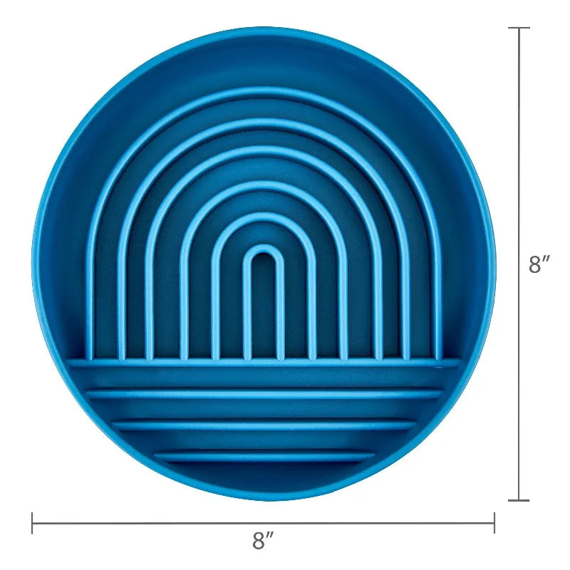 Silicone Slow Feeder Bowl For Pets With Non Slip Base