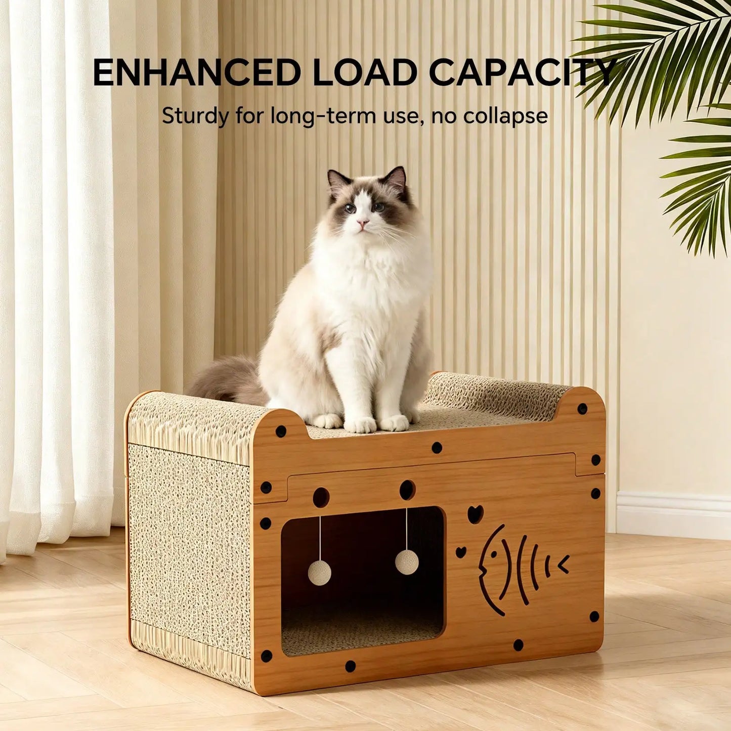 Cat Scratching Board And Resting Bed For Claw Care