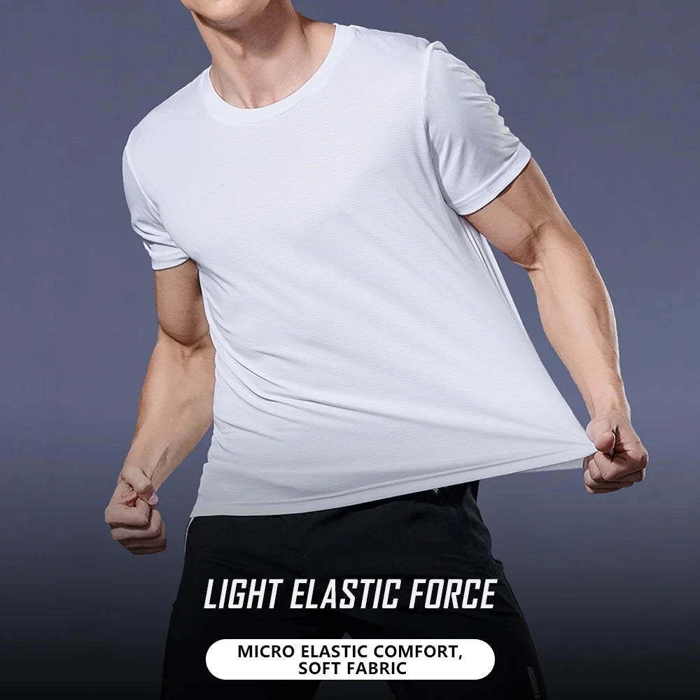 Men's Quick Dry Short Sleeve Performance Tee For Active Wear