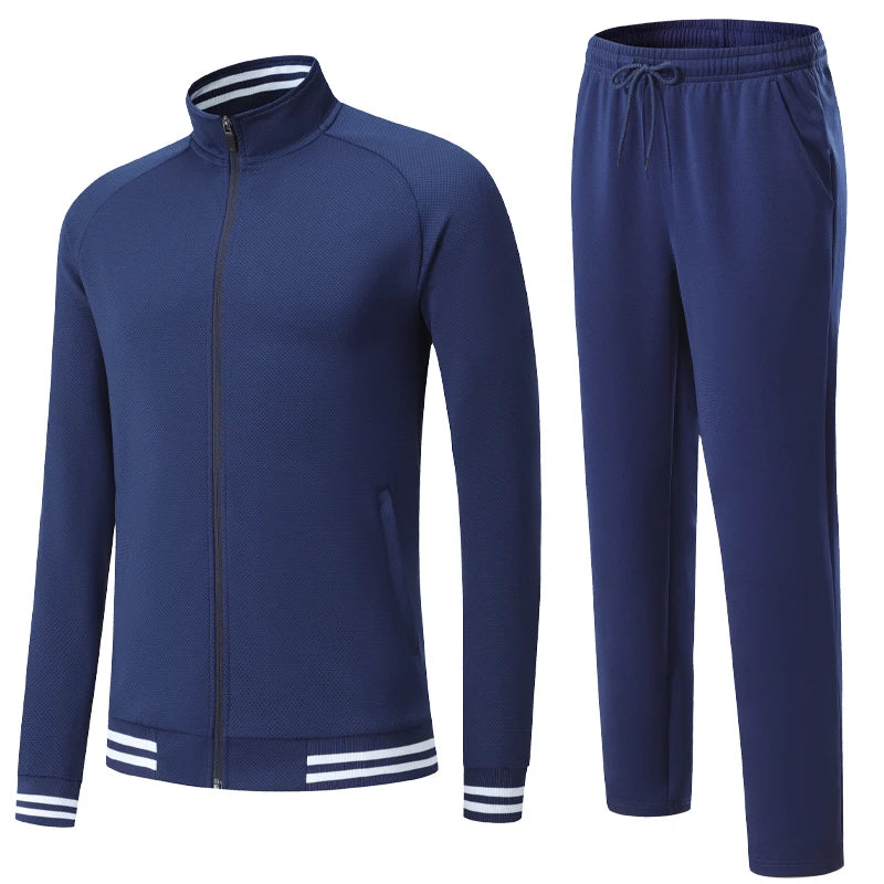 Tracksuit With Zipper and Pocket Sets for Training