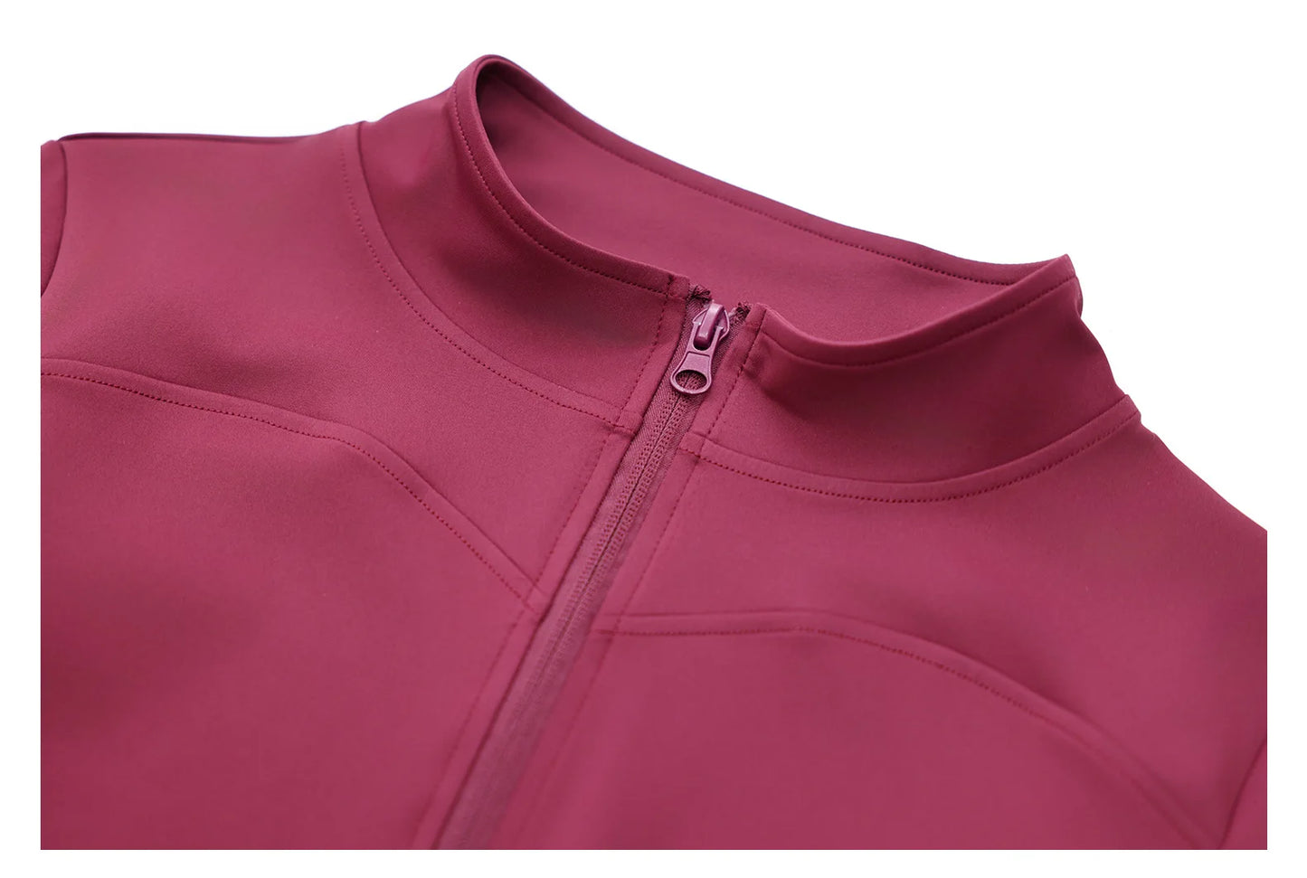 Women's 2Pcs Zipper Long Sleeve Top And Leggings Set