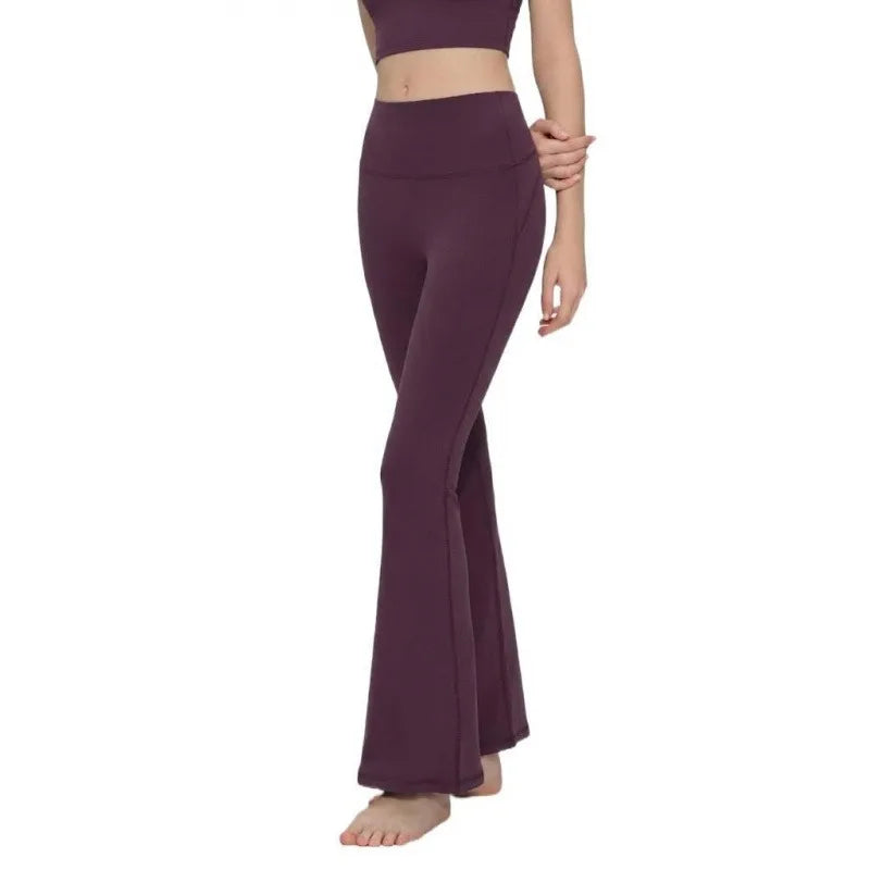 Flared Leggings Women High Waist Yoga Pants Breathable Quick Dry