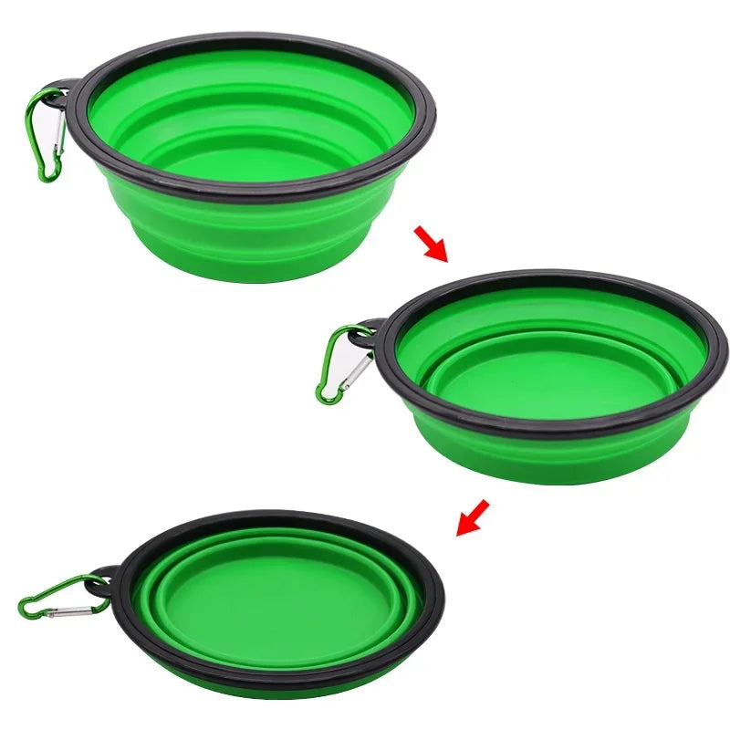 Collapsible Silicone Food And Water Bowl For Cats And Dogs