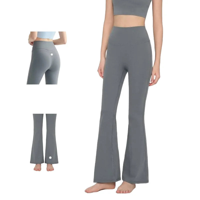 Flared Leggings Women High Waist Yoga Pants Breathable Quick Dry