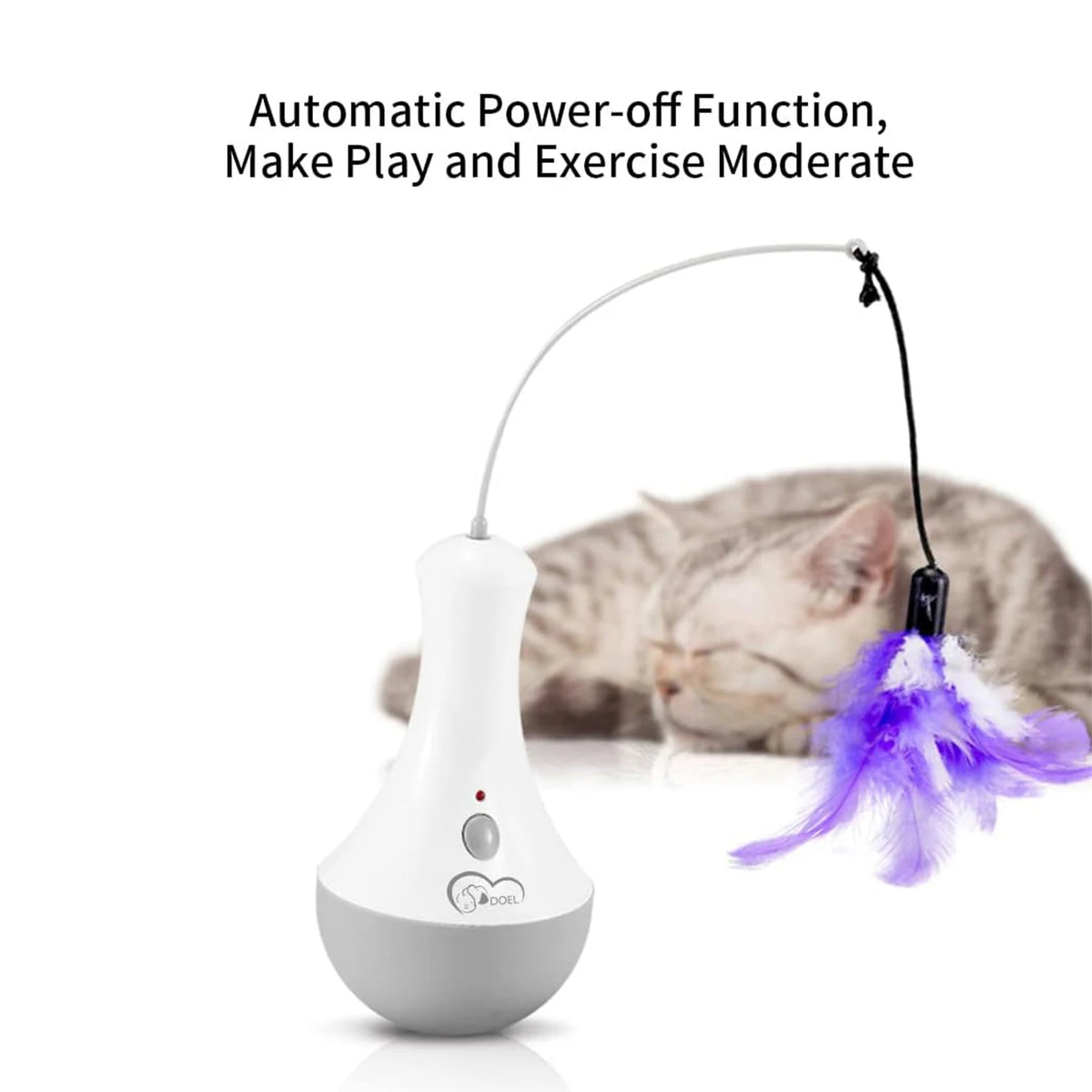 Interactive Cat Exercise Toy With Quiet Automatic Rotating Design