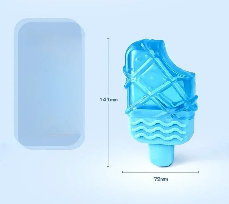 Freezable Ice Pop Dog Cooling Chew Toy Hydrating Teether Dental Care