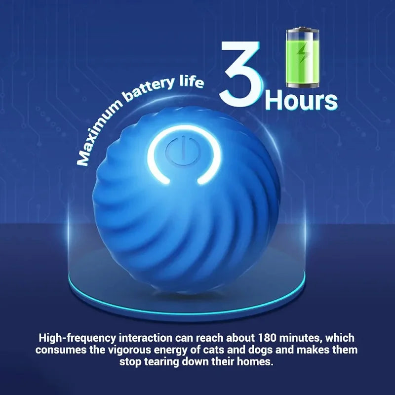 Automatic Moving Dog Ball Toy USB Rechargeable
