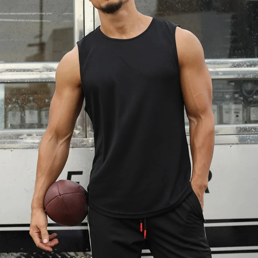 Men's Quick Dry Sleeveless Training Top For Performance
