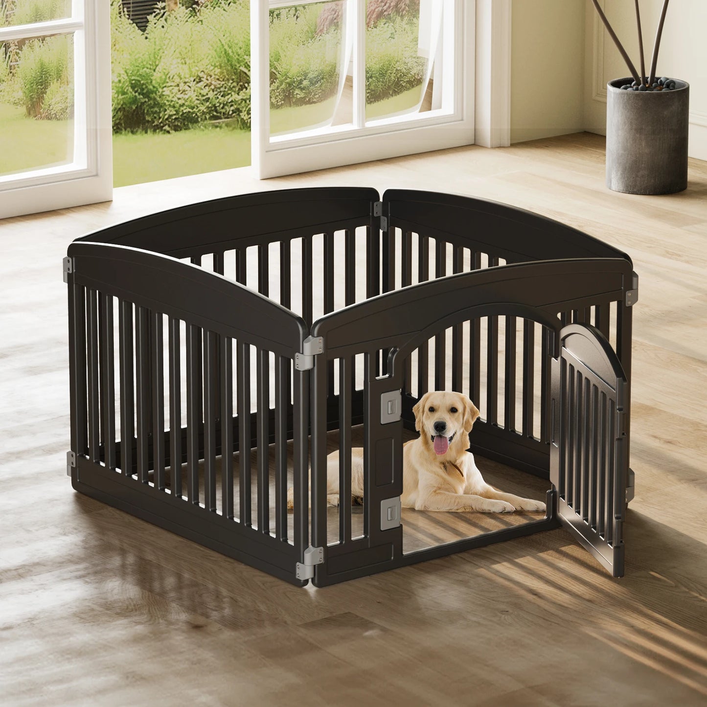 Expandable Pet Fence For Medium Dogs