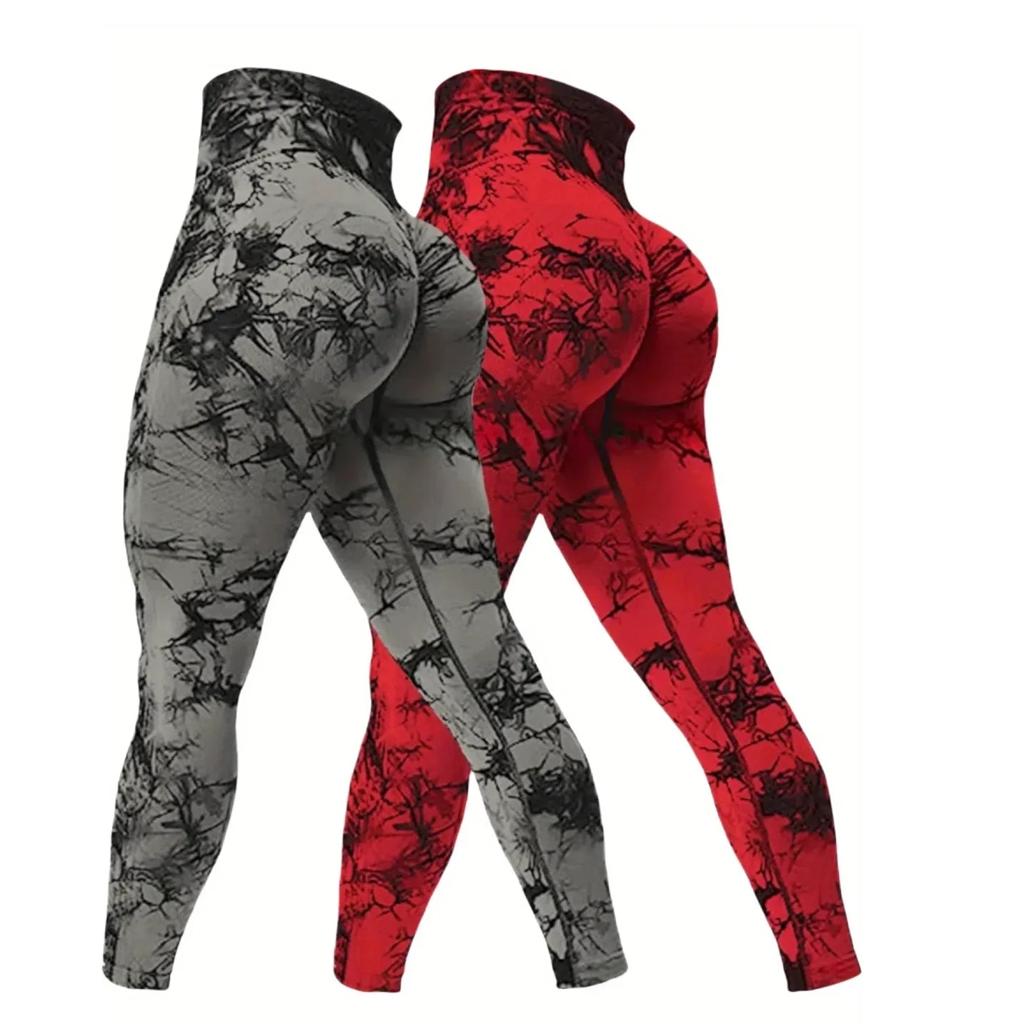 Women High Waisted Fitness Leggings 2 Pack For Gym Running