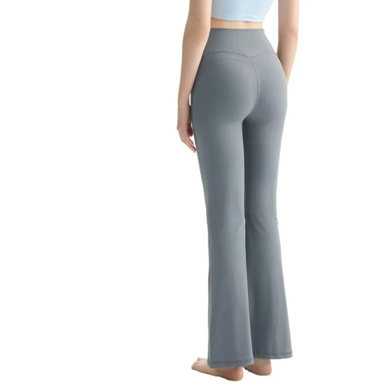 Flared Leggings Women High Waist Yoga Pants Breathable Quick Dry