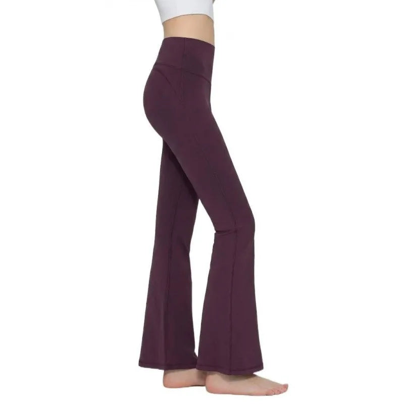 Flared Leggings Women High Waist Yoga Pants Breathable Quick Dry