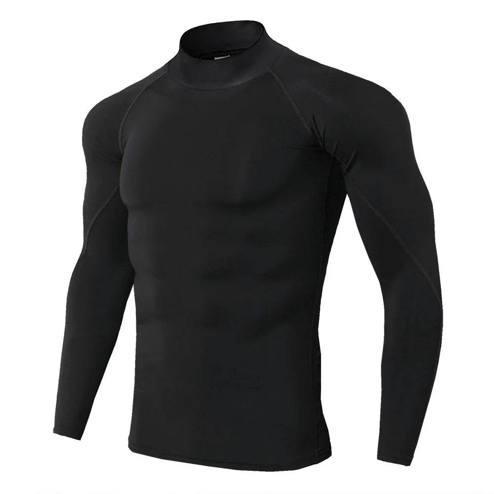 Men's Sports Long Sleeve Compression Shirt for Performance Training