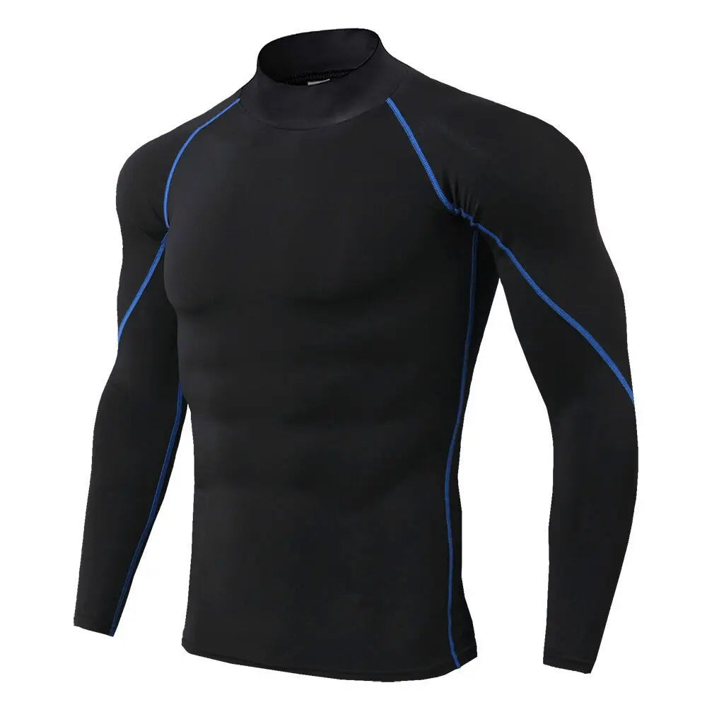 Men's Sports Long Sleeve Compression Shirt for Performance Training