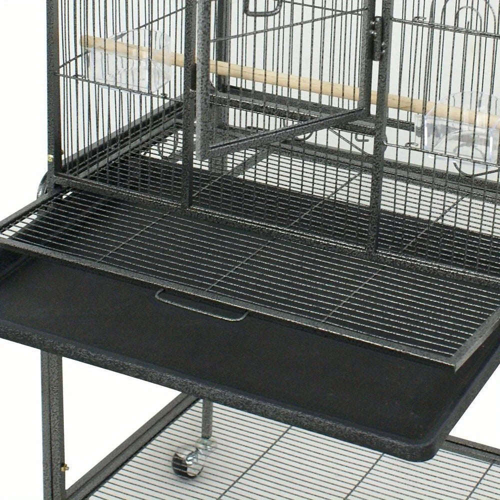 Bird cage steel top with rolling brackets