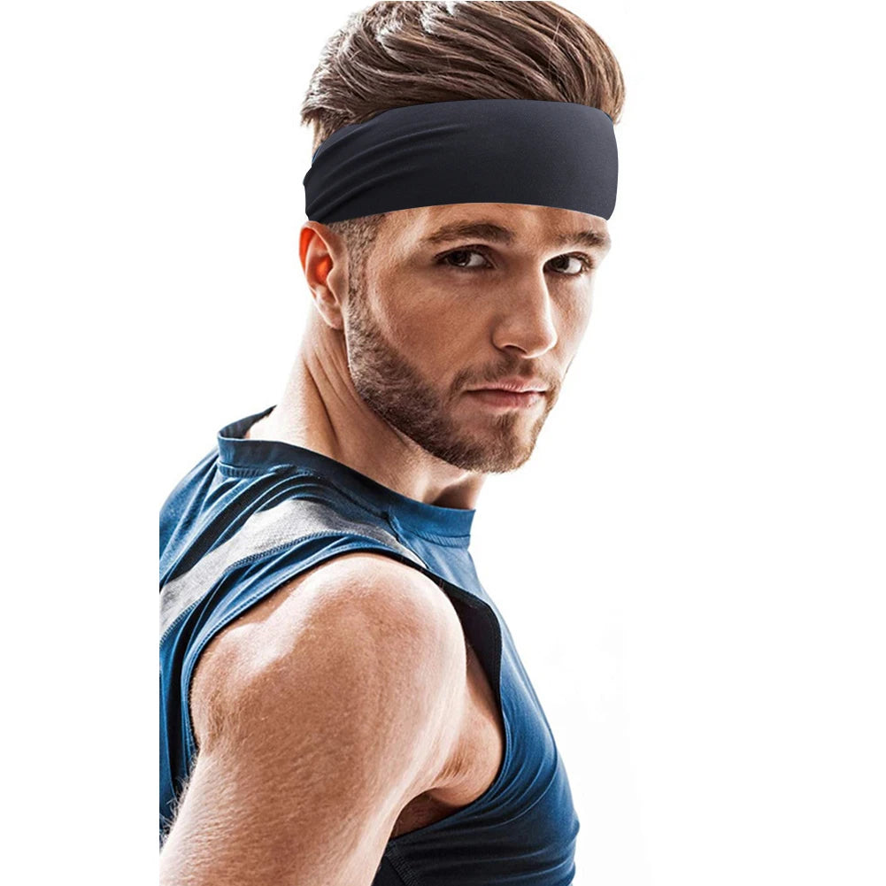 Elastic Sports Headbands For Men Women Quick Dry Sweat Absorption