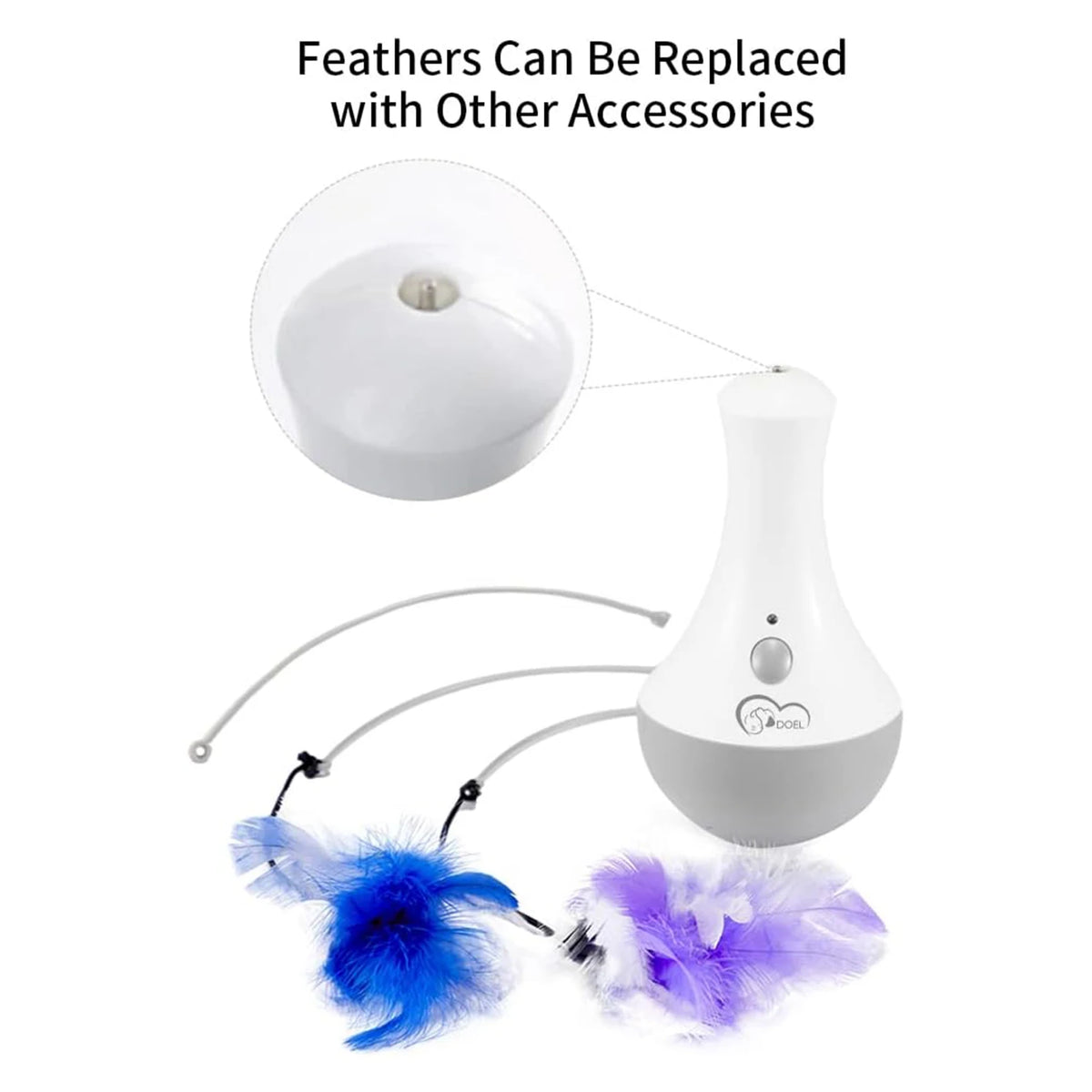 Interactive Cat Exercise Toy With Quiet Automatic Rotating Design