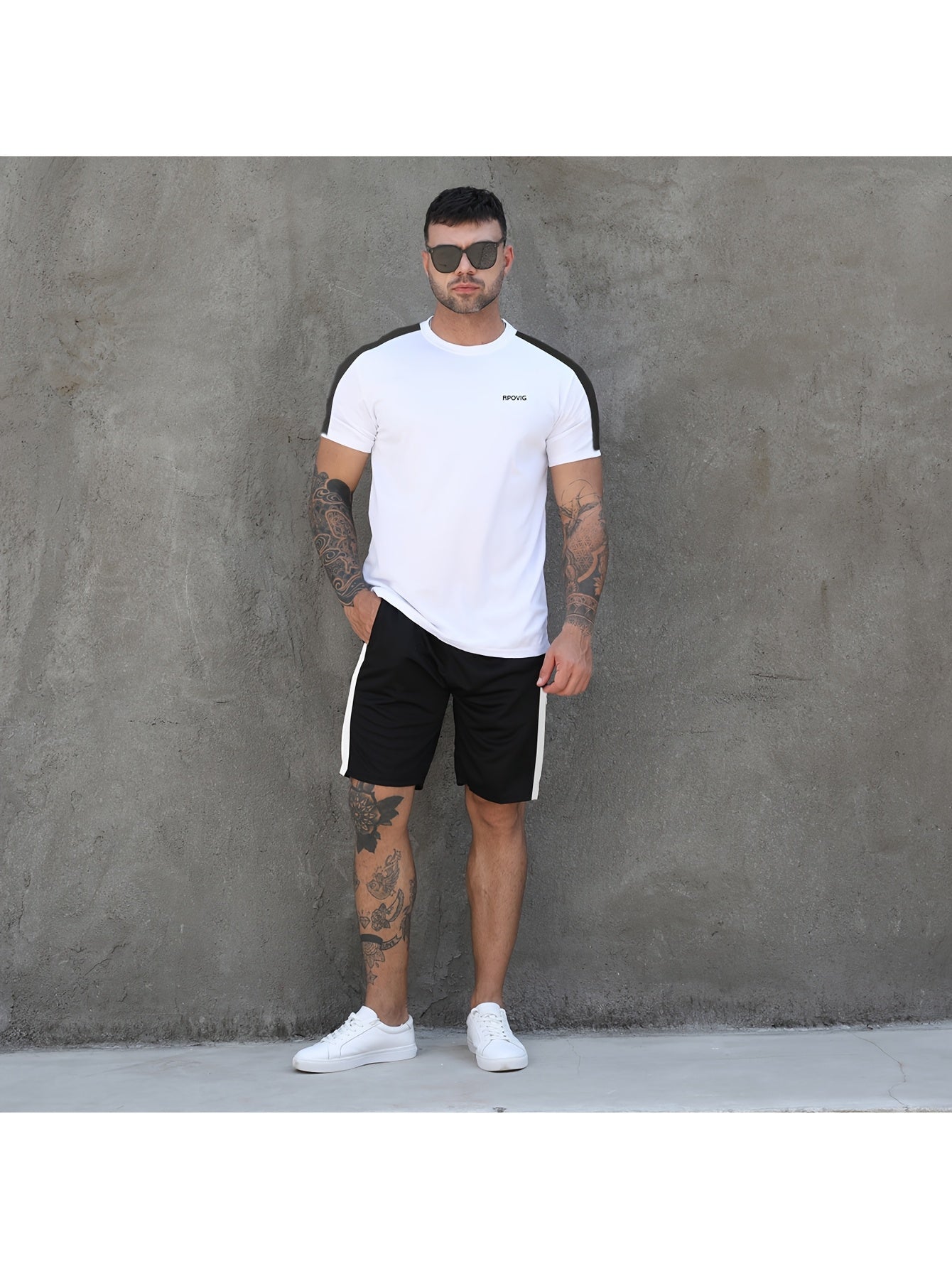 Men's 3 Piece Sports Set Mesh Gym Basketball Tennis Spring