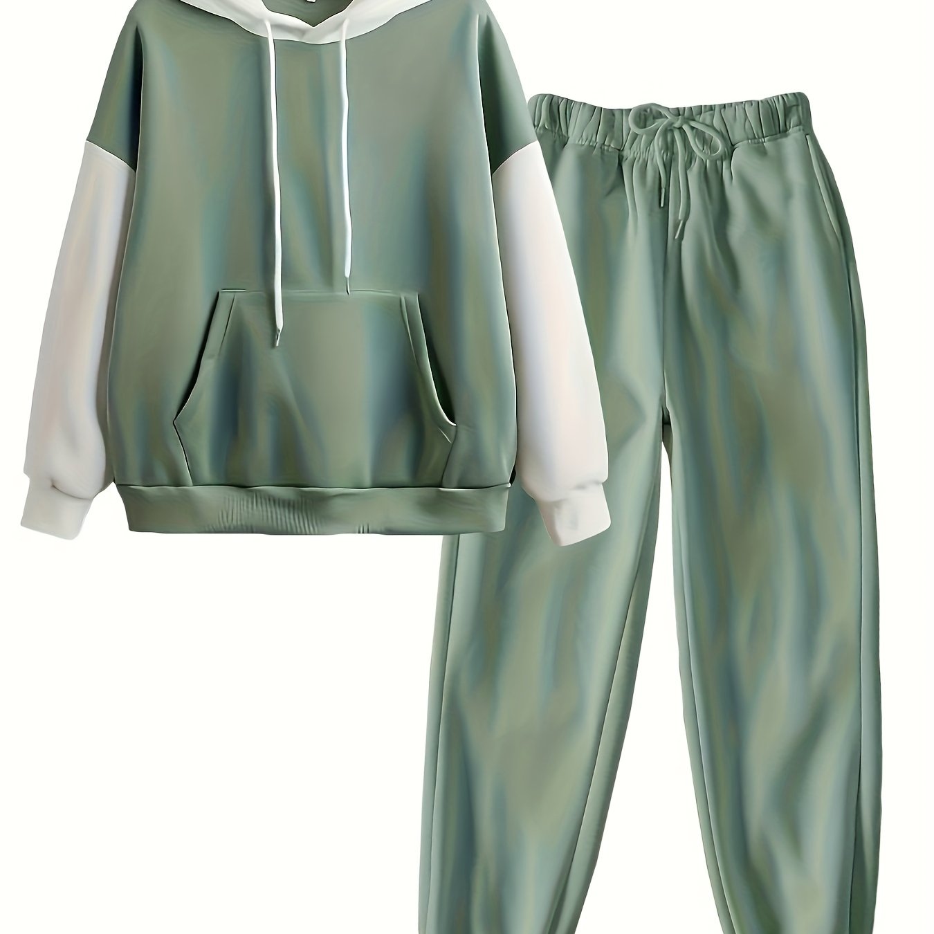 Women's Hooded Two-Piece Cozy Sweatshirt And Pants Set