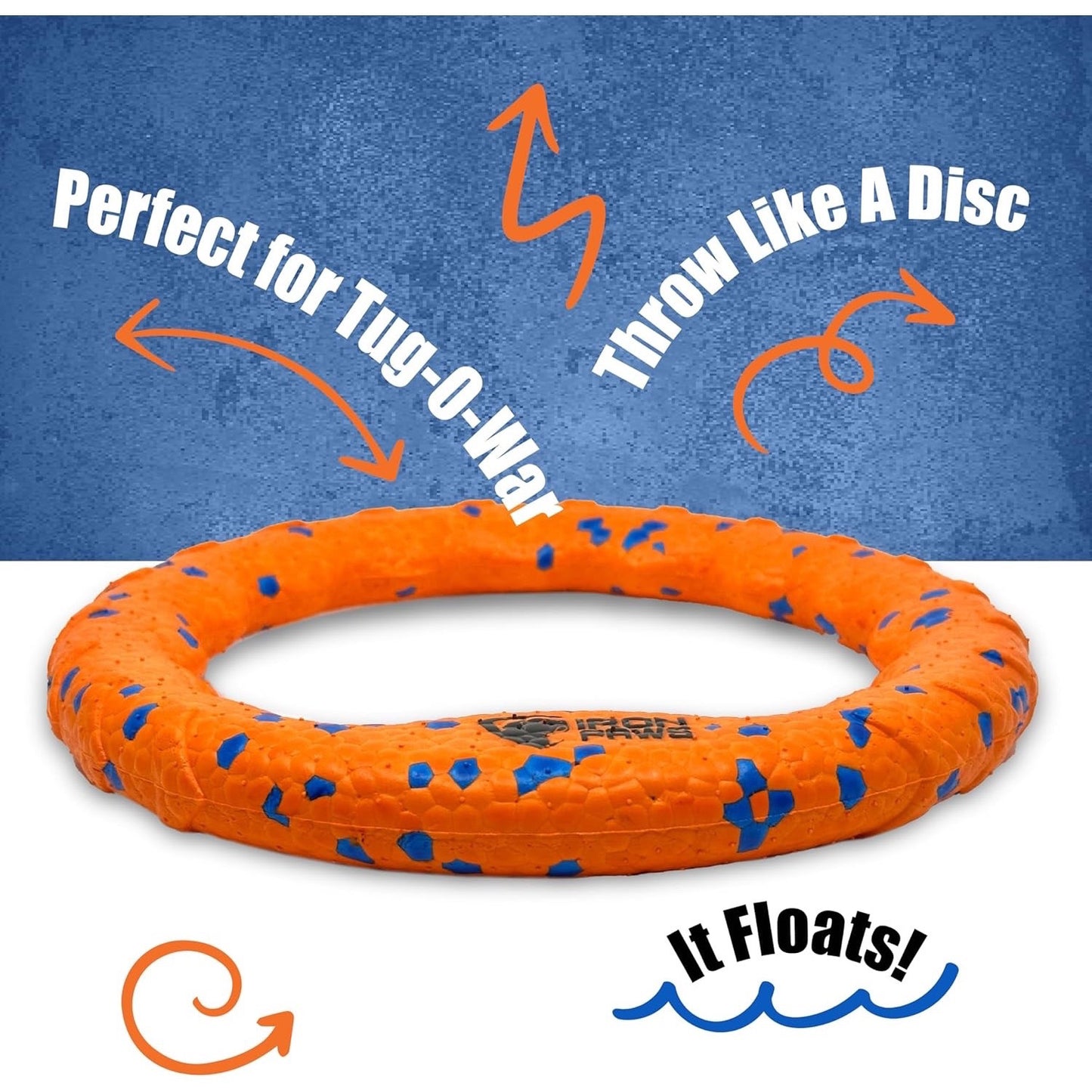 Indestructible Dog Ring for Fetch, Tug of War and Dog Training