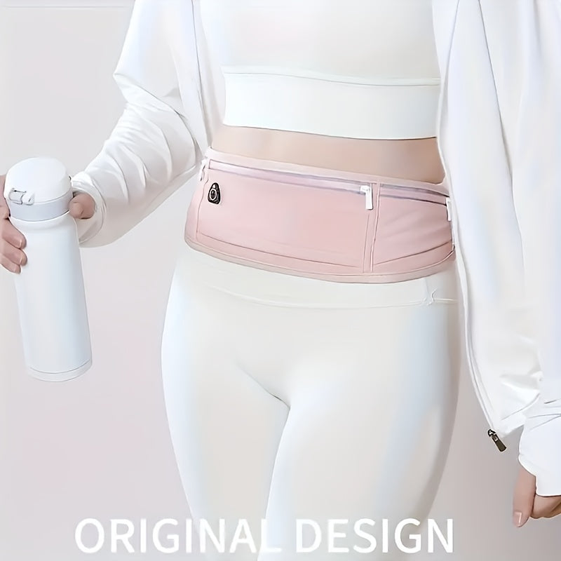 Breathable Nylon Running Waist Bag With Lock Buckle Reflective Strip