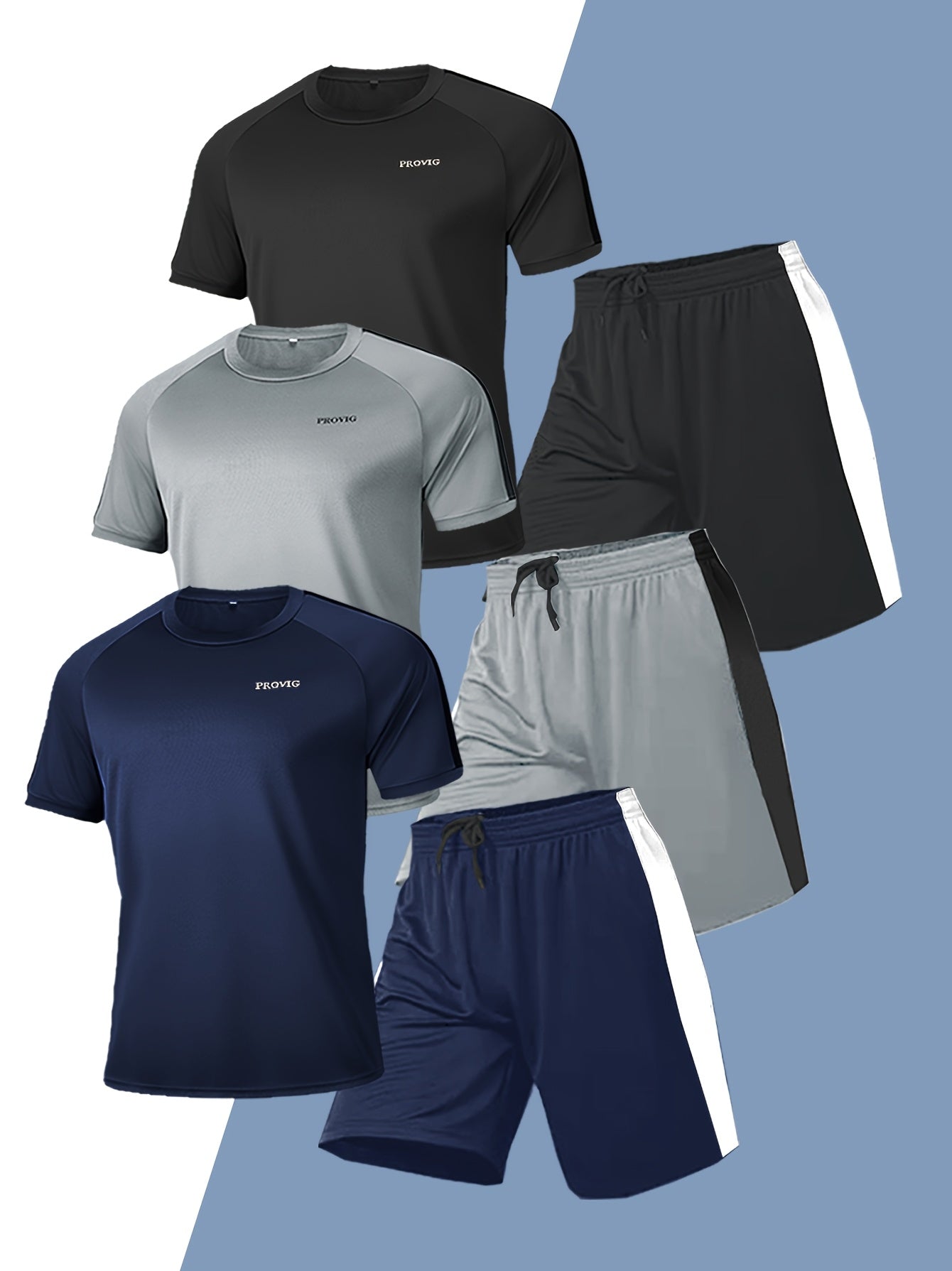 Men's 3 Piece Sports Set Mesh Gym Basketball Tennis Spring