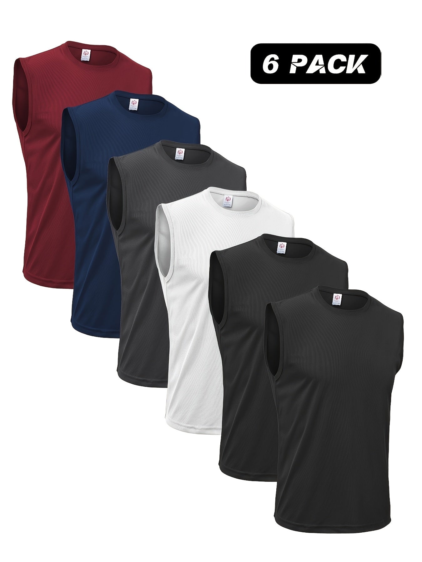 Men's Quick Dry Tech Performance Sleeveless Tank Tops