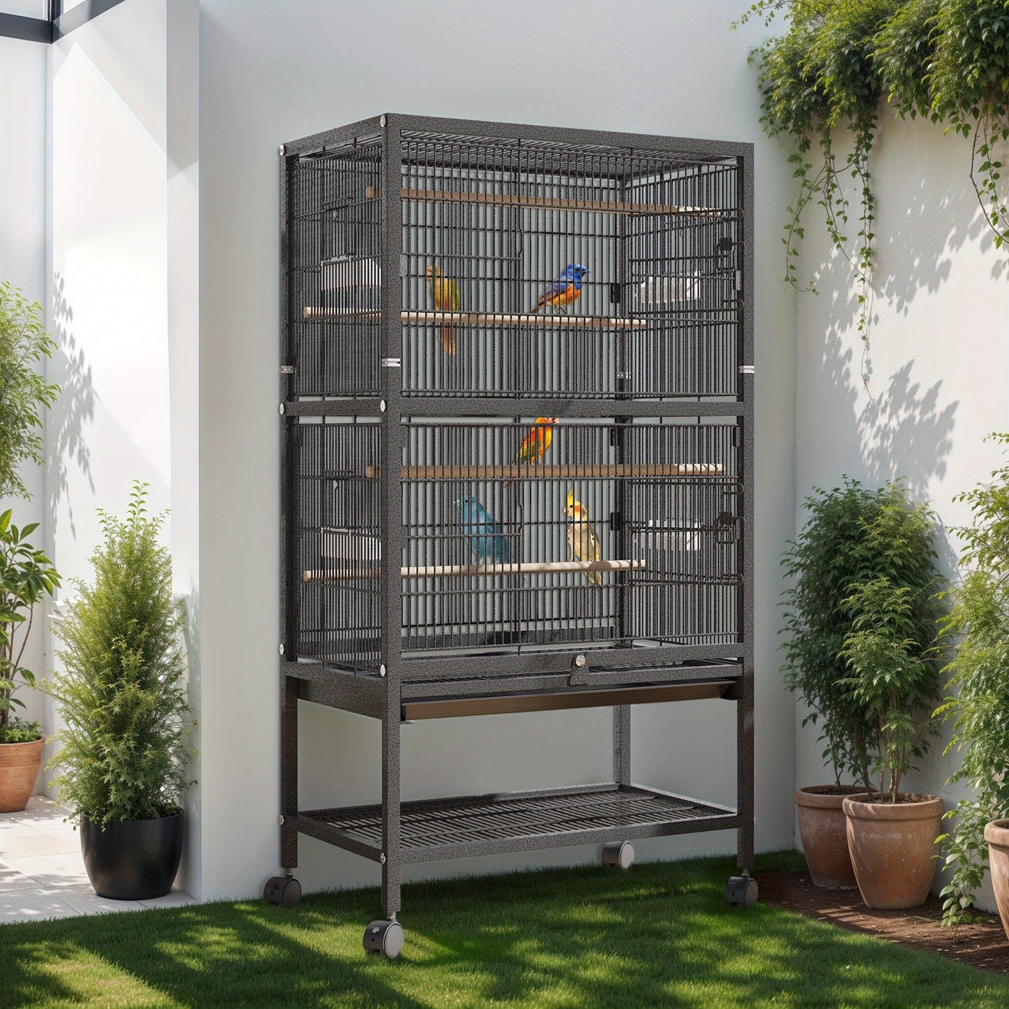 52 inch Birdcage, Cover and Seed Catcher Flight Cage