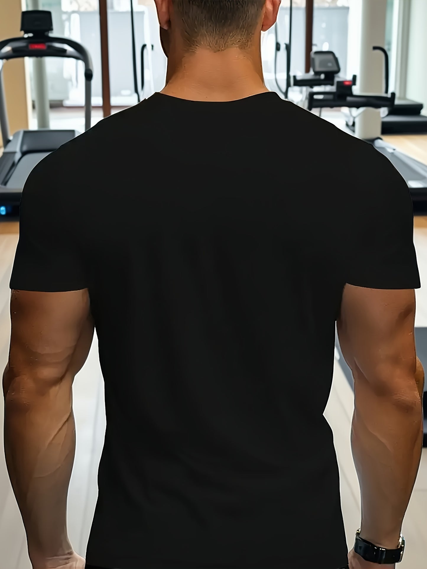 3pcs Men's Casual Sports V-neck T-shirt