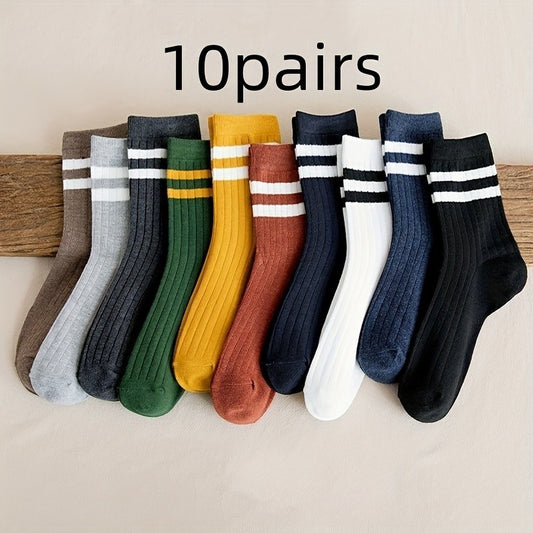 Mens Mid Tube Sports Socks Sweat Absorbing Odor Proof