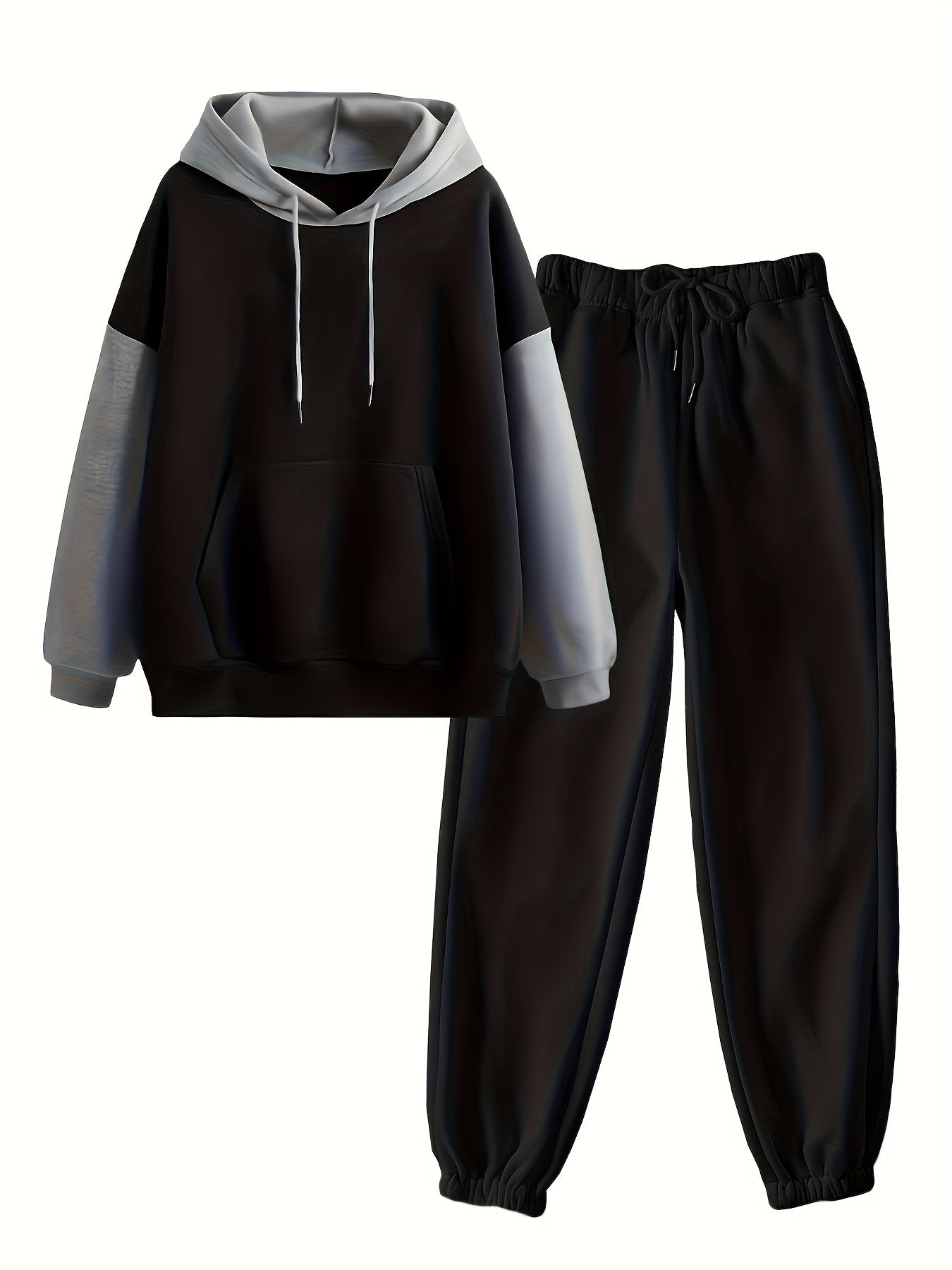 Women's Hooded Two-Piece Cozy Sweatshirt And Pants Set