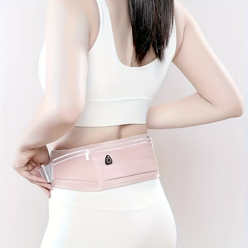 Breathable Nylon Running Waist Bag With Lock Buckle Reflective Strip