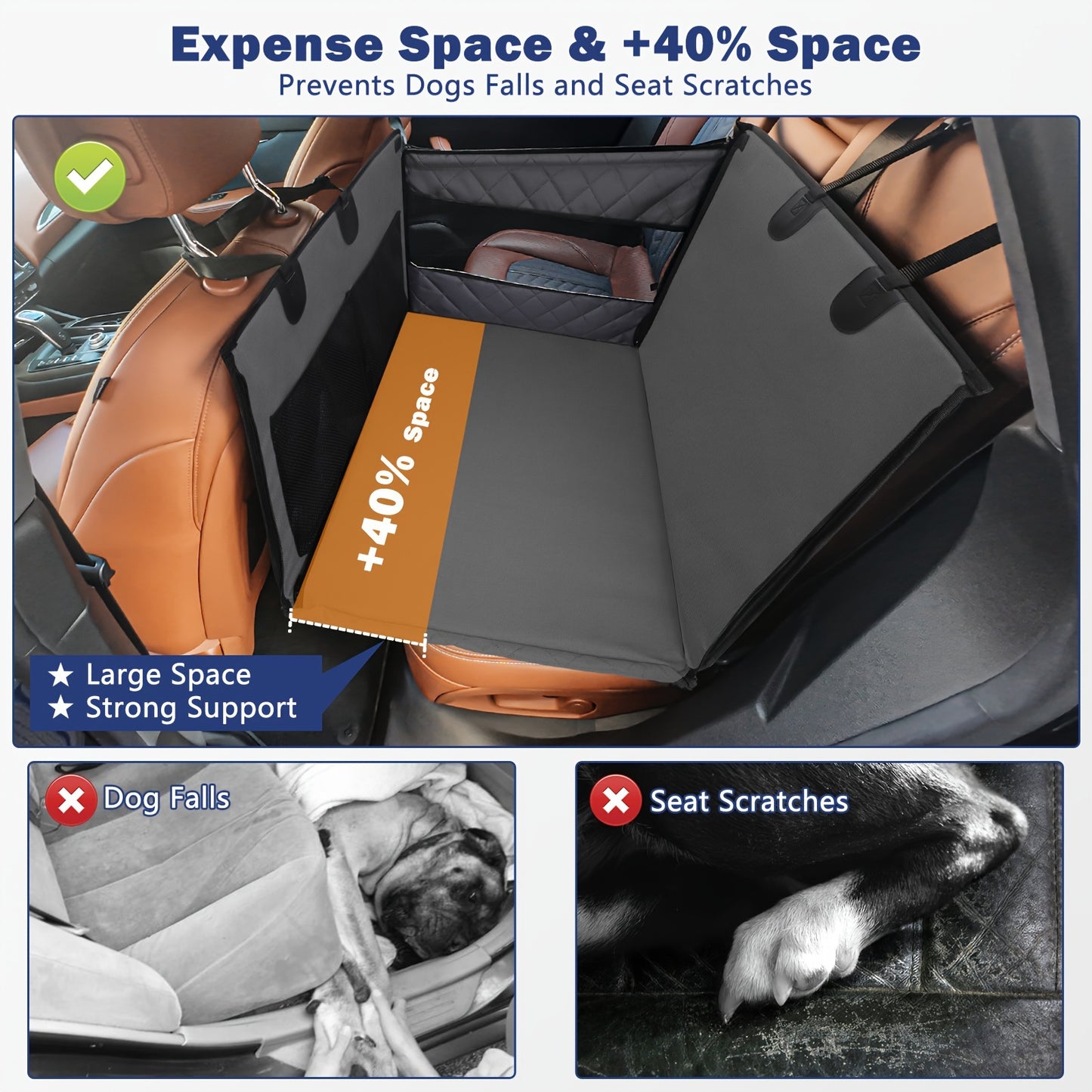 Dog Car Safety Seat Waterproof Storage Bags