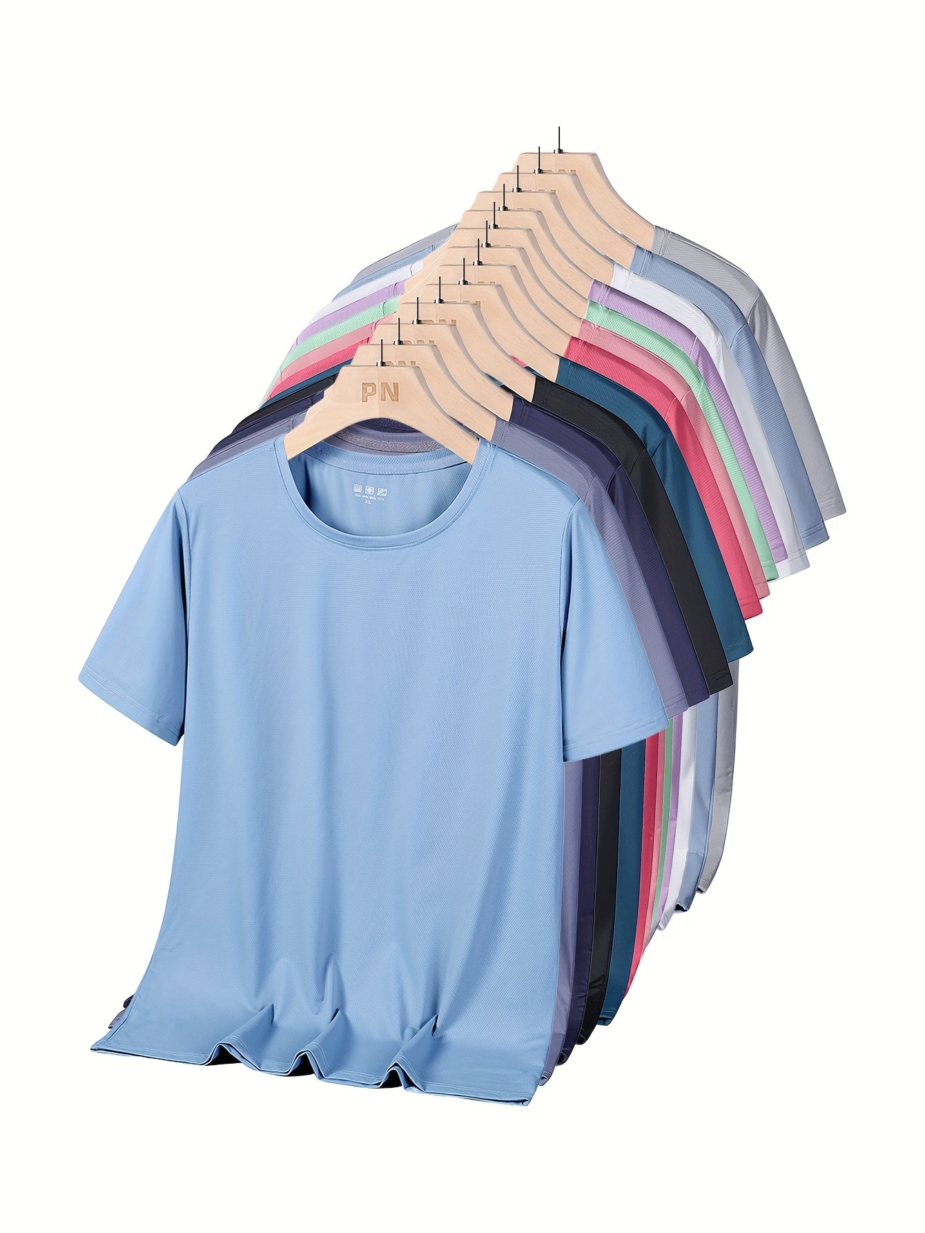 Men'S Solid Color T-shirt, Loose And Breathable, Comfortable Style, Suitable For Outdoor Fitness Wear