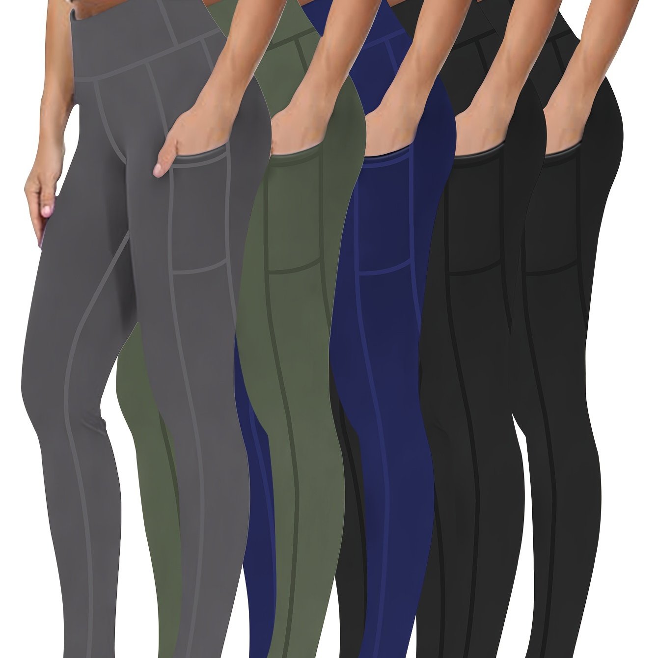 Five Piece Set Oversized Womens Sports Leggings Everyday