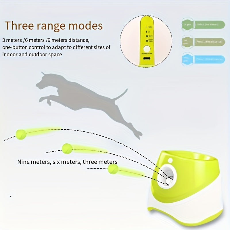 Automatic Indoor Outdoor Dog Ball Rechargeable Launcher