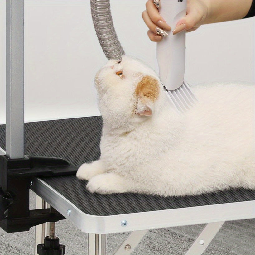 32 Inch Heavy-Duty Folding Dog Grooming Table With Arm
