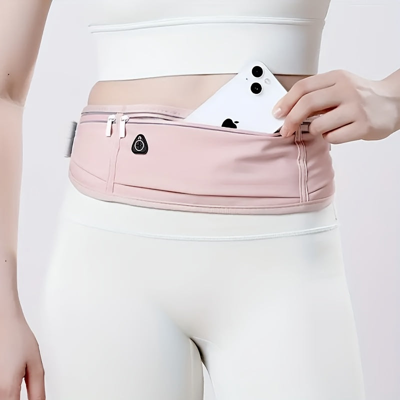 Breathable Nylon Running Waist Bag With Lock Buckle Reflective Strip