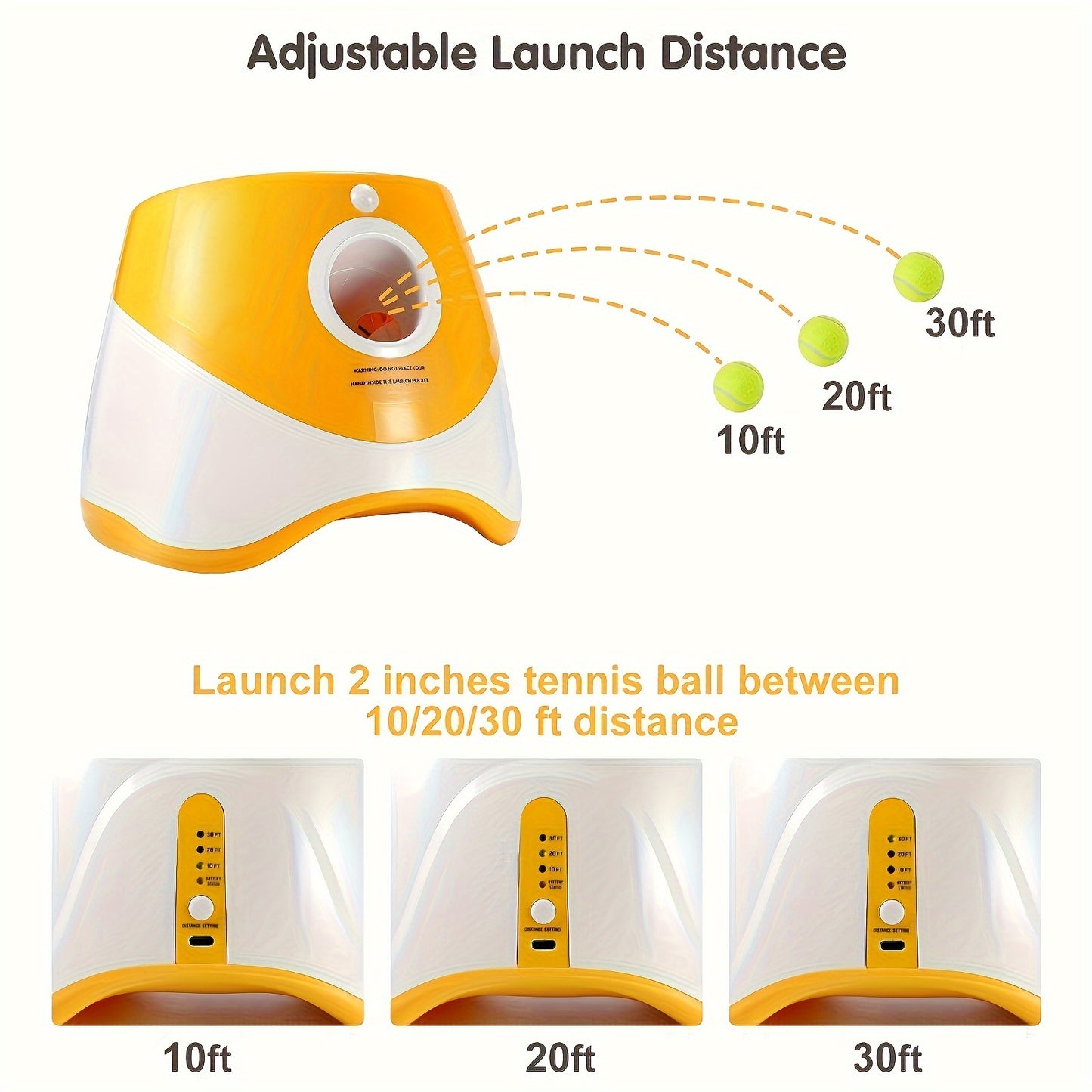 Automatic Indoor Outdoor Dog Ball Rechargeable Launcher